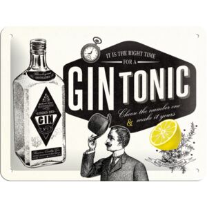 Buvu Fémplakát: Gin Tonic - 20x15 cm