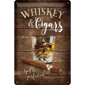 Nostalgic Art Fémtáblák - Whiskey & Cigars