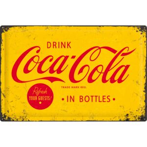 Nostalgic Art Fémplakát - Coca-Coca (sárga)