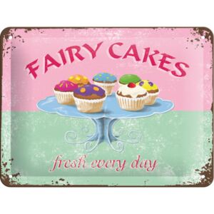 Nostalgic Art Fémplakát: Fairy Cakes - 15x20 cm