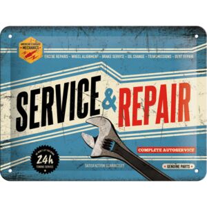 Nostalgic Art Fémplakát: Service & Repair - 15x20 cm