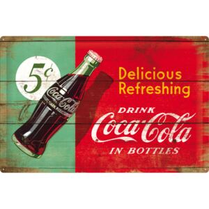 Nostalgic Art Fémplakát: Coca-Cola (kétszínű) - 40x60 cm