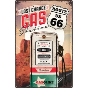 Nostalgic Art Fémplakát: Route 66 (Gas Station) - 60x40 cm