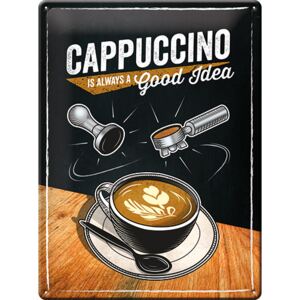 Nostalgic Art Fémplakát - Cappuccino (Is Always a Good Idea)