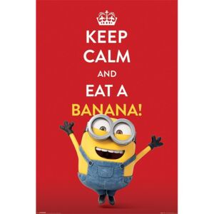 Plakát - Minions (Keep Calm and Eat Banana!)