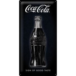 Nostalgic Art Fémplakát: Coca-Cola (Sign of Good Taste) - 50x25 cm