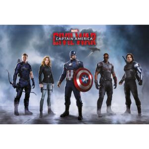 Plakát - Captain America Civil War (Team Captain)