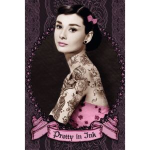 Plakát - Audrey Hepburn (tetoválás)