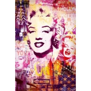 Plakát - Marilyn Monroe city collage