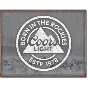 Fémplakát - Coors Light (Born in the Rockies)