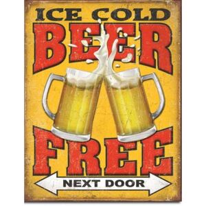 Fémplakát - Ice Cold Free Beer