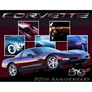 Fémplakát - Corvette 50th