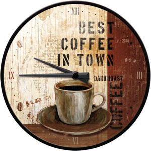 Nostalgic Art Retró óra - Best Coffee In Town