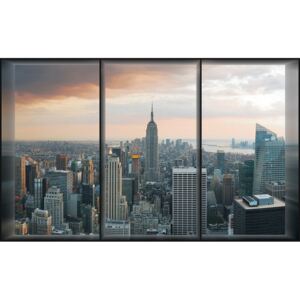 Buvu Vlies fotótapéta: Manhattan látképe az ablakból - 104x152,5 cm