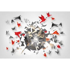 Buvu Vászonkép: Origami - 75x100 cm
