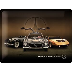 Nostalgic Art Fémtáblák: Mercedes-Benz (3 autó) - 30x40 cm