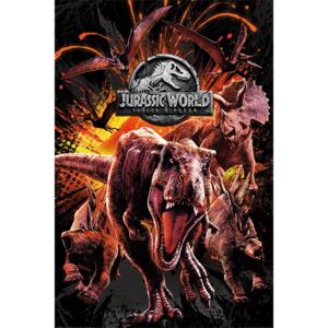 Plakát - Jurassic World Fallen Kingdom (Montage)