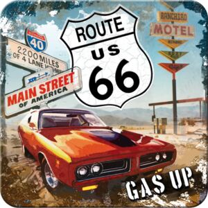 Nostalgic Art Alátét készlet 2 - Route 66 (piros autó)