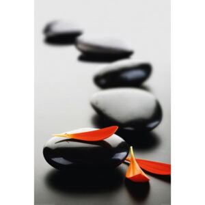 Plakát - Zen Stones (piros)