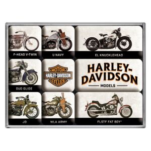 Nostalgic Art Mágnes készlet - Harley-Davidson (Models)