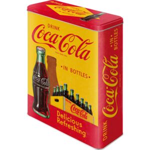Nostalgic Art Fémdoboz XL - Coca-Cola (sárga doboz)
