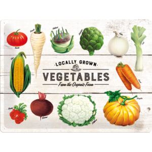 Nostalgic Art Fémplakát - Locally Grown Vegetables