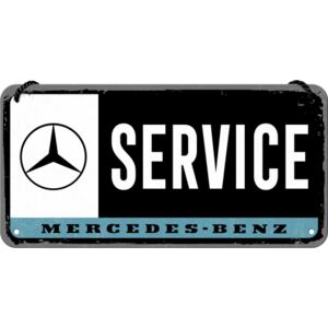 Nostalgic Art Fémtáblák: Mercedes-Benz Service - 10x20 cm