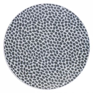 Lunasol - Flow lapos tányér strukturált fehér/sötétzöld 15,7 cm (491223)