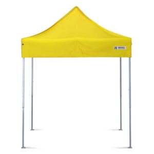 Összecsukható sátor 2x2m - 2x2m 3 oldalfal nélkül - sárga