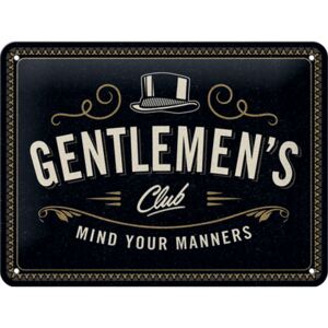Nostalgic Art Fémtáblák: Gentlemen's Club - 15x20 cm