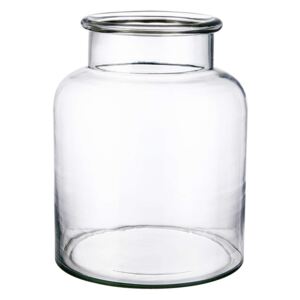KLARA üveg váza, átlátszó 24cm
