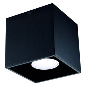 Kanlux Mennyezeti lámpatest GU10 izzóhoz, Algo, kocka - fekete