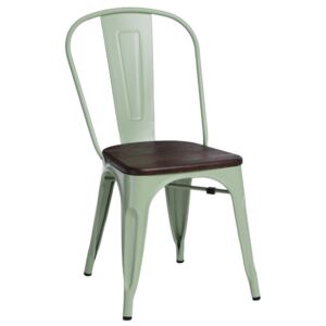 Paris Wood szék zöld - csiszolt fenyő