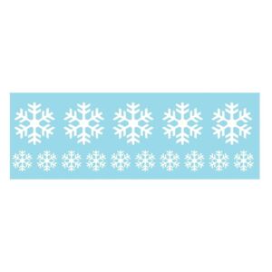 Bright White Snow elektrosztatikus karácsonyi matrica - Ambiance