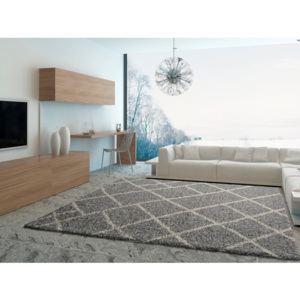 Kasbah Grey szürke szőnyeg, 160 x 230 cm - Universal