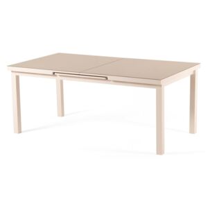 Zephyr szürke-bézs bővíthető kerti asztal, 8-10 személyre, hossz 180/230 cm - Ezeis
