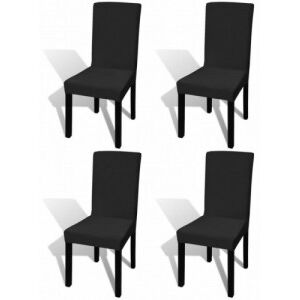 4 db nyujtható szék huzat fekete