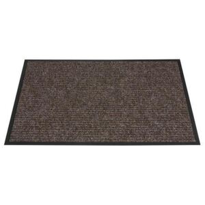 Beltéri lábtörlő szőnyeg lejtős éllel, 90 x 60 cm, barna