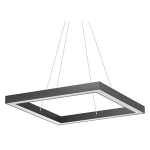 ORACLE modern LED függőlámpa, fekete, 60x60 cm