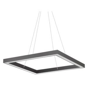 ORACLE modern LED függőlámpa, fekete, 70x70 cm
