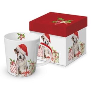 PPD.M603810 Porcelánbögre 0,35l dobozban, Christmas Pup
