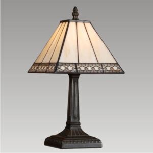 Prezent Tiffany 92 Tiffany asztali lámpa többszínű barna