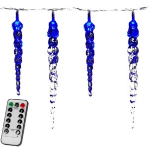 Karácsonyi jégcsapok VOLTRONIC® 40x LED - kék