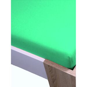 Homa jersey gumis lepedő zöld 60x120cm