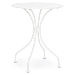 SHELLY fehér acél kerti asztal