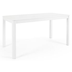 SKIPPER fehér alumínium 6 személyes kerti asztal