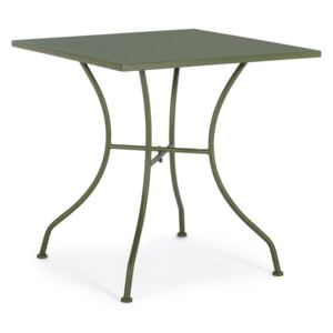 KELSIE zöld acél kerti asztal