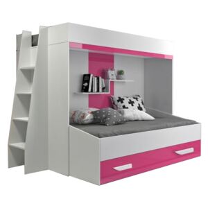 Matobútor Multifunkciós emeletes ágy Party 17 - többféle szín Szín: Rózsaszín