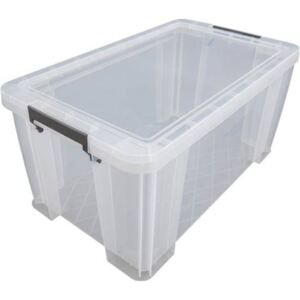 Műanyag tárolódoboz, átlátszó, A4 méretű papírok tárolására, 54 liter, ALLSTORE (CSDWF54C)