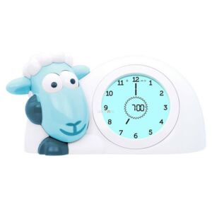 Zazu Sam - kék színű bárány óra, sleeptrainer és éjjeli fény